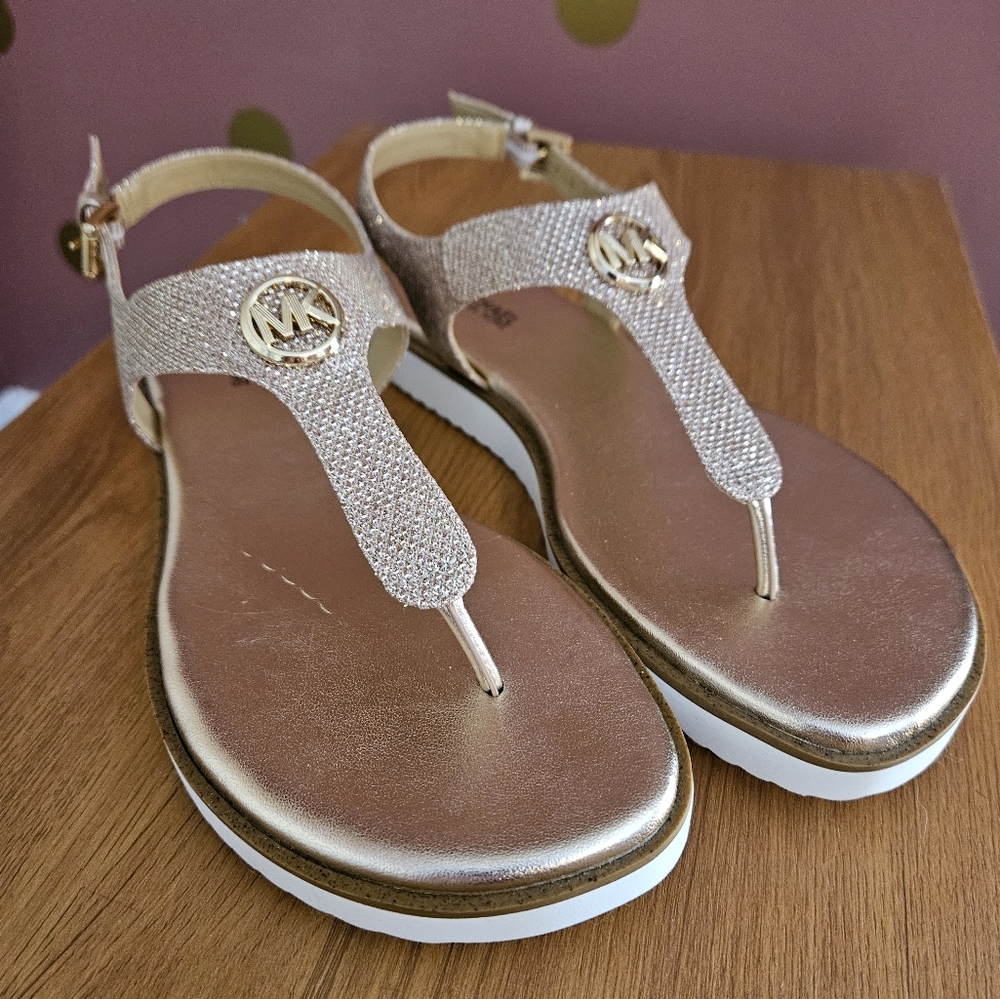 NWOT - Michael Kors Rose Gold Sandals